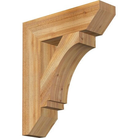 Ekena Millwork Imperial Slat Rough Sawn Bracket, Western Red Cedar, 6"W x 24"D x 28"H BKT06X24X28IMP06RWR